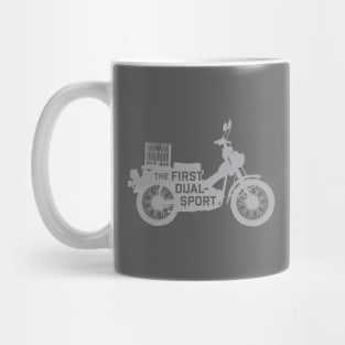 The First Dual-Sport Motorcycle (Gray) Mug